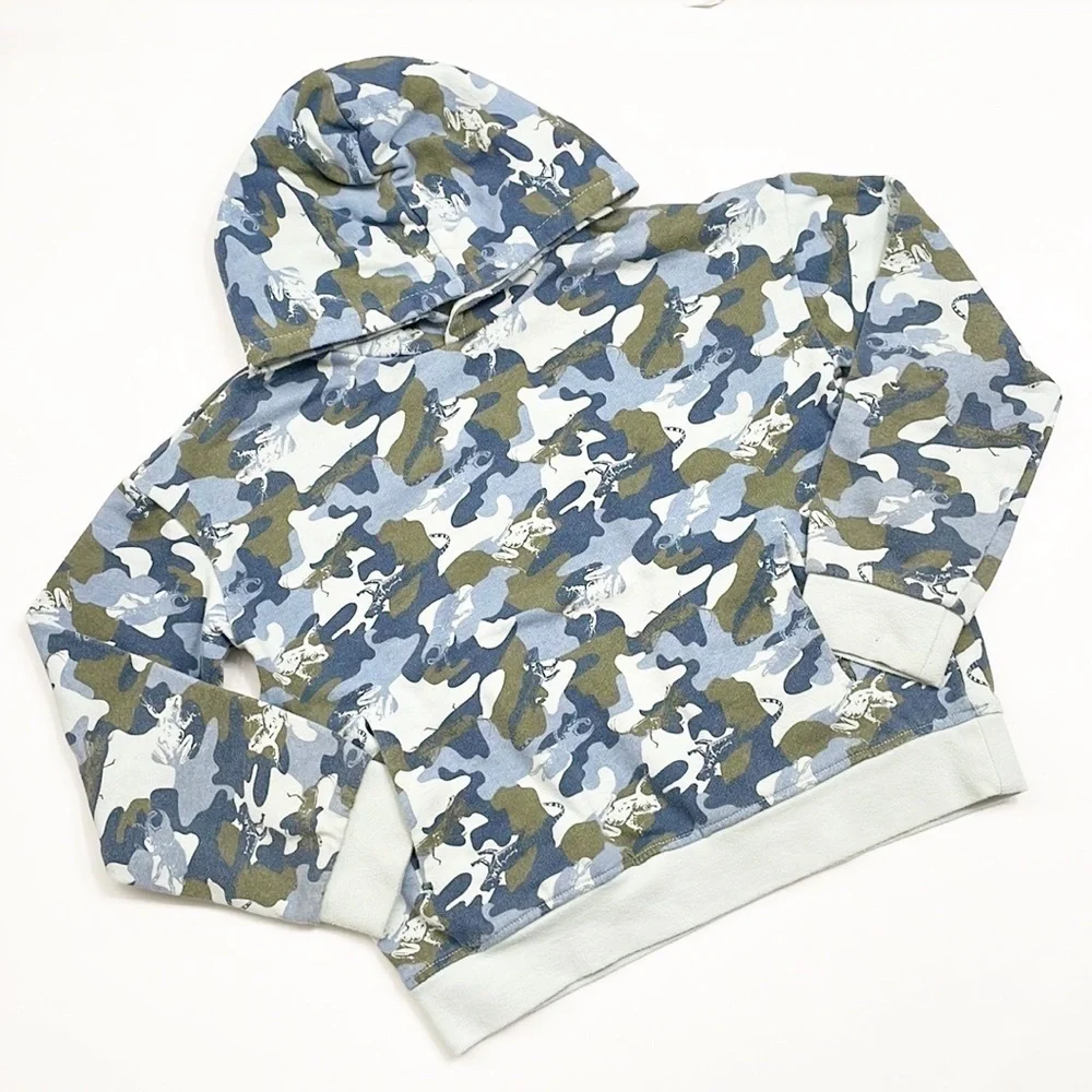 Dip insect/amphibian camo printed hoodie